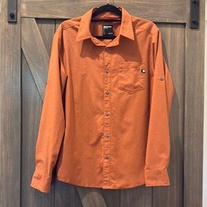 Marmot Orange Casual Button Down Shirt